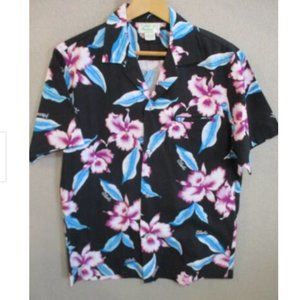 80's 90's Jade Fashions Hawaiian Aloha Shirt Size Medium